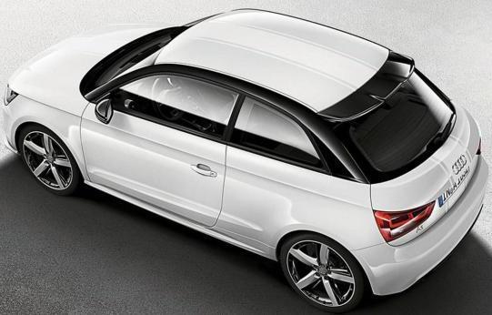 Audi A1 Amplified White vista dall'alto