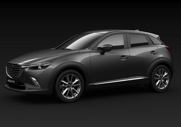 Mazda Cx-3 Luxury Edition tre quarti grigia