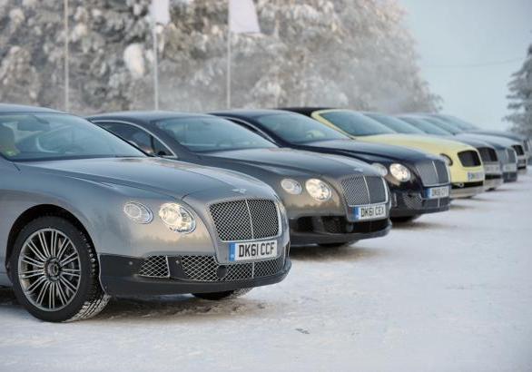 Power on Ice 2013 Bentley Continental GT in fila