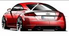 Disegno nuova Audi TT tre quarti posteriore